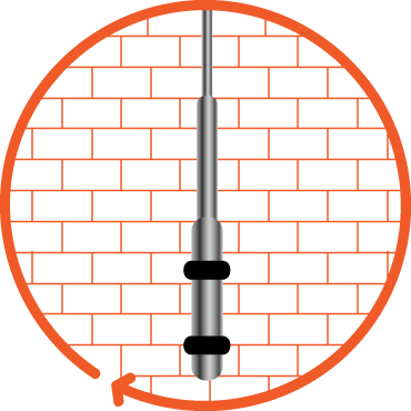 deployable wall mounted pole